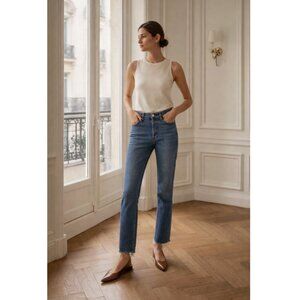 🦋 RE/DONE Mid 70's Wash High Rise Waisted Jeans Size 25